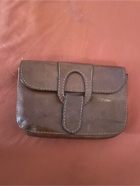 Leather Brown Women's Snap-Closure Wallet